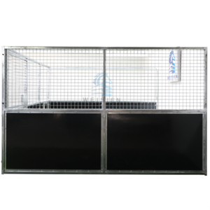 Panneaux de box modulaires galvanisés robustes pour écuries temporaires extérieures, portables, pour fermes, ranchs et centres équestres - Product Image 2