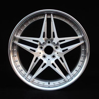 168 Ruedas de Aleación de Aluminio Forjado de Dos Piezas Personalizadas 6061-t6 5x112 5x98 5x110 5x120 para Alfa Romeo Mercedes Audi 19 20 21 22 Pulgadas
