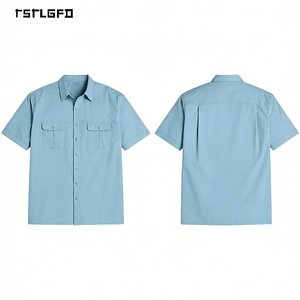 Oem Men'S Sport Shirt Plus Size Short Sleeve Performance Cotton Gots Certified Custom Logo Tactical Outdoor Wear Private Label - Product Image 2
