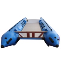 Thundercat Aluminium Floor Sport Yacht Hypalon PVC Catamaran Gonflable pour Extérieur Dérive Voilier Course Catamaran à Vendre