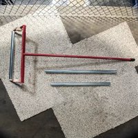 Distributeur de film de protection pour tapis JH-Mech, facile à charger, réglable, largeur 24 à 36 pouces, en métal rouge