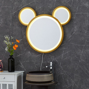 Nordic Modern Design Mickey Smart LED Light Mirror para banheiro cômoda ou parede para uso do hotel - Product Image 4