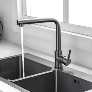 <span class=keywords><strong>Robinet</strong></span> de cuisine extractible avec douchette, finition or et nickel brossé - Product Image 5
