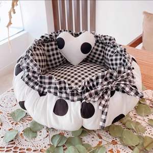 Cama de lujo para mascotas de princesa de alta gama con encaje Donut felpa mascota perro gato cama - Product Image 6