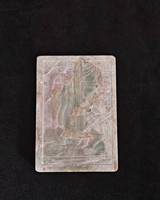 Plaque sculptée en pierre de jade Feng Shui orientale, figurine d'histoire mythologique ancienne, décoration de bureau, artisanat chinois porte-bonheur, souvenir