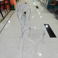 Chaise de Trône de Luxe Populaire pour Mariage, Marié et Mariée, Chaises Chiavari en Acrylique Doré, Chaises en Plastique pour Événements