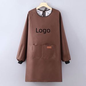 Long-Sleeved Waterproof Oil-Resistant Bib Home Kitchen Catering Workwear Women Men for <b>Cooking</b> and Adult Work - Product Image 1