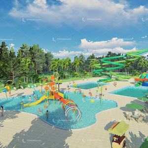 Oferta Especial <span class=keywords><strong>2022</strong></span> Nuevo Diseño Modelo 3D Tobogán de Fibra de Vidrio para Parque Acuático de 3200 Metros Cuadrados para Niños y Adultos - Product Image 6