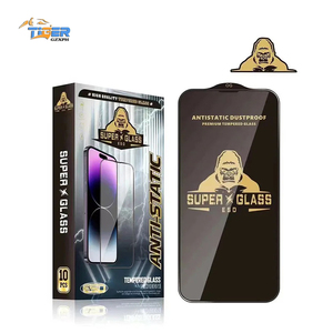 Protector de Pantalla de Vidrio Templado Antiestático ESD para iPhone 15 Pro Max, 16 Pro Max, 14 Plus, 13, 12 <span class=keywords><strong>Mini</strong></span>, 11, 17 Pro Max - Product Image 1