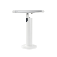 Support de tablette antivol en métal, support de tablette blanc en forme de X pour bureau avec gestion des câbles, support stable pour comptoir de caisse