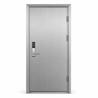 Serrure de porte de sécurité en acier brossé argenté, multi-points, plaque en acier antivol, NFRC AS2047 CE, pour appartement, directement de l'usine