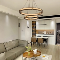 Lustres et suspensions Matrix Titan, anneaux de plafond, 110V/220V, CR 95, 3000K, 532W, suspensions métalliques avec projecteur pour villa