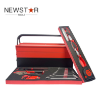 Nouvel ensemble de clés à cliquet professionnelles Newstar personnalisées à 72 dents, multi-usage, 85 embouts avec coffret en fer et emballage plastique, outil de réparation manuel