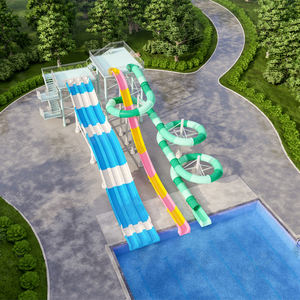 Tobogán Acuático Gigante <span class=keywords><strong>de</strong></span> Fibra <span class=keywords><strong>de</strong></span> Vidrio Ecológico a Precio Razonable para Parques Temáticos, Uso Comercial y Doméstico - Product Image 2