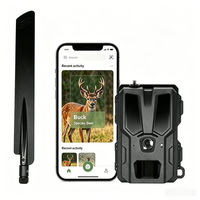 4G LTE Solar Trail Camera 24MP On-Device AI Species Recognition Over 30 Species Wireless Cellular Cloud Hunting Wildlife Camera