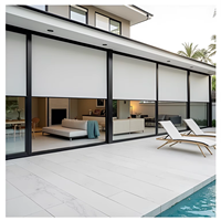 Store banne électrique extérieur en aluminium, motorisé, intelligent, pour protection solaire, compatible avec plusieurs pays
