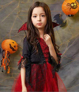 Vestido de Princesa de Malla para Niñas, Disfraz con Capa para Halloween, en Oferta - Product Image 2
