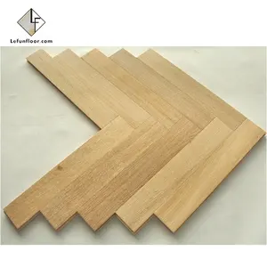 Sol chauffant en bois de chêne blanc, à chevrons, nouveau design