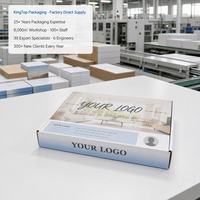 Boîte cadeau pour agent immobilier, impression personnalisée, rigide, à rabat, robuste, recyclable, vente en gros, directement de l'usine, emballage plat