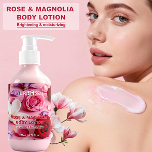 Loción Corporal al por Mayor de <span class=keywords><strong>Rosa</strong></span> y Magnolia con Glicerina, Aceite de <span class=keywords><strong>Rosa</strong></span> Mosqueta y Aceite de Orquídea Blanca para Hidratar, Nutrir y Suavizar la Piel - Product Image 4