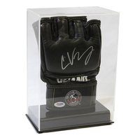 Boîte de présentation verticale de luxe en acrylique pour gants de boxe UFC MMA, étui de présentation pour gants de combat MMA