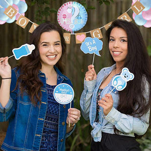 ขายส่งเด็กParty Suppliesราคาถูกฝักบัวอาบน้ำเพศเปิดเผยPhoto Booth Props - Product Image 2