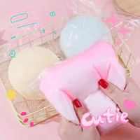 Balle anti-stress sensorielle mochi souple à montée lente, saveur mangue, fraise et sel marin, pour enfants et adultes