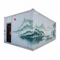 Maison préfabriquée personnalisée en conteneur maritime, cabine modulaire, unité mobile portable pour hôtel, KTV, bar
