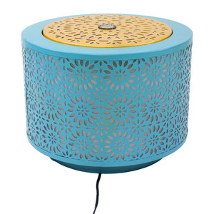 Oniya all'aperto resistente alle intemperie in ferro da esterno Freestanding in metallo <span class=keywords><strong>blu</strong></span> <span class=keywords><strong>fontana</strong></span> di acqua con la luce - Product Image 4