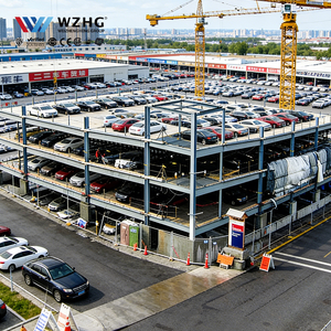 Estructura de estacionamiento de acero compatible con SUVs, apta para vehículos de gran tamaño, con pasillos más anchos y mayor altura libre al suelo, para flotas modernas. - Product Image 1