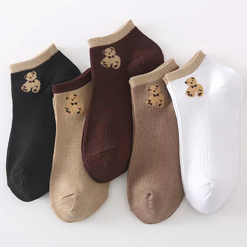 Women's short socks [Teddy Bear]