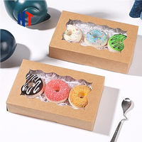 Boîte en papier d'emballage pour beignets de qualité alimentaire avec revêtement en PE