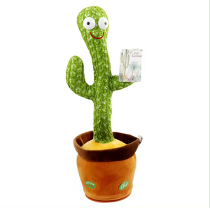 Cactus Musical Dansant et Chantant, Jouet en Peluche Interactif Enregistreur, Poupée Rigolote qui Danse et Chante, Cactus Saxophoniste Dansant - Grande Vente - Product Image 1
