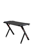 Bureau de jeu moderne à LED en bois, métal et carbone pour la maison, le bureau ou la salle de jeux E-Sport Racing Style