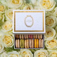 Boîte cadeau à biscuits gâteau dessert en carton unique personnalisée Boîte de papier d'emballage de macaron au chocolat de luxe pour aliments et pâtisserie