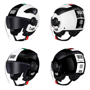 Casco Aperto BYE Elegante in ABS con Doppia Lente, Omologato DOT per Scooter e <span class=keywords><strong>Moto</strong></span> - Product Image 1