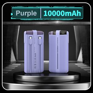 Venta de Fábrica: Nuevo Power Bank de 10000mAh con Carga Rápida PD de 22.5W, Pantalla LED y Cables Integrados - Cargador Portátil para Teléfono - Product Image 5