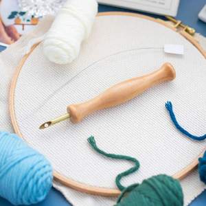 Juego de Agujas de Bordado de Madera, Aguja de Bordado Grande con <span class=keywords><strong>Enhebrador</strong></span> para Manualidades, Aguja de Bordado - Product Image 4