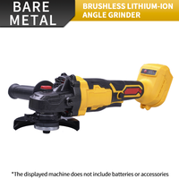 Meuleuse d'angle électrique sans fil 125 mm à batterie lithium, sans balais, pour usage industriel et bricolage, avec commande par gâchette, pour découpe et polissage