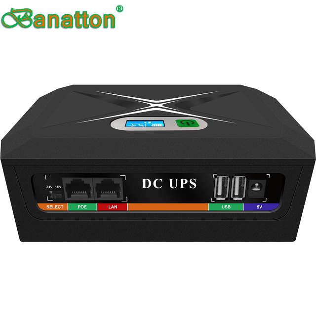 Banatton 60W Lithium Battery Mini UPS 12v 2A for CCTV
