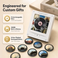 Magnet Kulkas Musik Al-Quran Sublimasi Kosong yang Dapat Diputar, Hadiah Kreatif Kustom dengan Musik Al-Quran Surah untuk Kulkas
