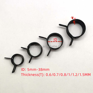 ID 5mm đến 38mm thép đen dacromet nhỏ mùa xuân ban nhạc tải căng thẳng hệ thống treo Ống kẹp xe ô tô nhiên liệu ống Clip - Product Image 3