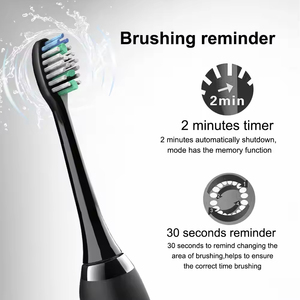 Brosse à dents électrique sonique automatique rechargeable pour adultes IPX7 avec 5 modes de soins dentaires et 8 têtes de brosse - Product Image 3