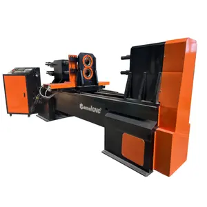 High-efficiency chair table legs lathing machine CA-1516 double axis CNC wood lathe machine for turning milling