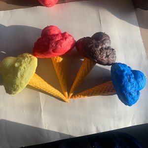 2026 Cono de helado gigante con forma de hongo, decoración colgante, modelo de exhibición para tienda de postres, cono de helado, gelato, regalos y artesanías - Product Image 2