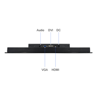 Nueva Pantalla Industrial de 19 Pulgadas, VGA, USB, Táctil Capacitiva, Pantalla Cuadrada, Marco de Aluminio Metálico, TFT Integrado, Plano, OEM Industrial