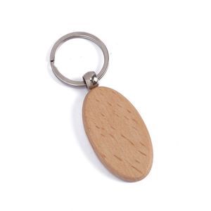 Blanks Assorted Unfinished Wooden <b>Key</b> <b>Tag</b> <b>Key</b> Ring for DIY Gift Crafts Laser Engraving Blank Wood Keychain - Product Image 3