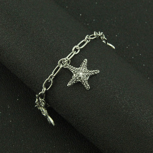 Pulsera de mujer Sea Life, pulsera sencilla con colgante de tortuga y caballito de mar, pulsera pequeña - Product Image 2