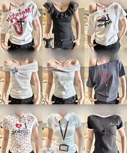 Camiseta Casual para Niñas, 100% Algodón, Estilo Simple, Holgada, para Verano, Tejido Transpirable, Precios - Product Image 1