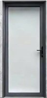 Porte d'entrée en aluminium à double vitrage de style européen, porte de sécurité en aluminium, porte à battants